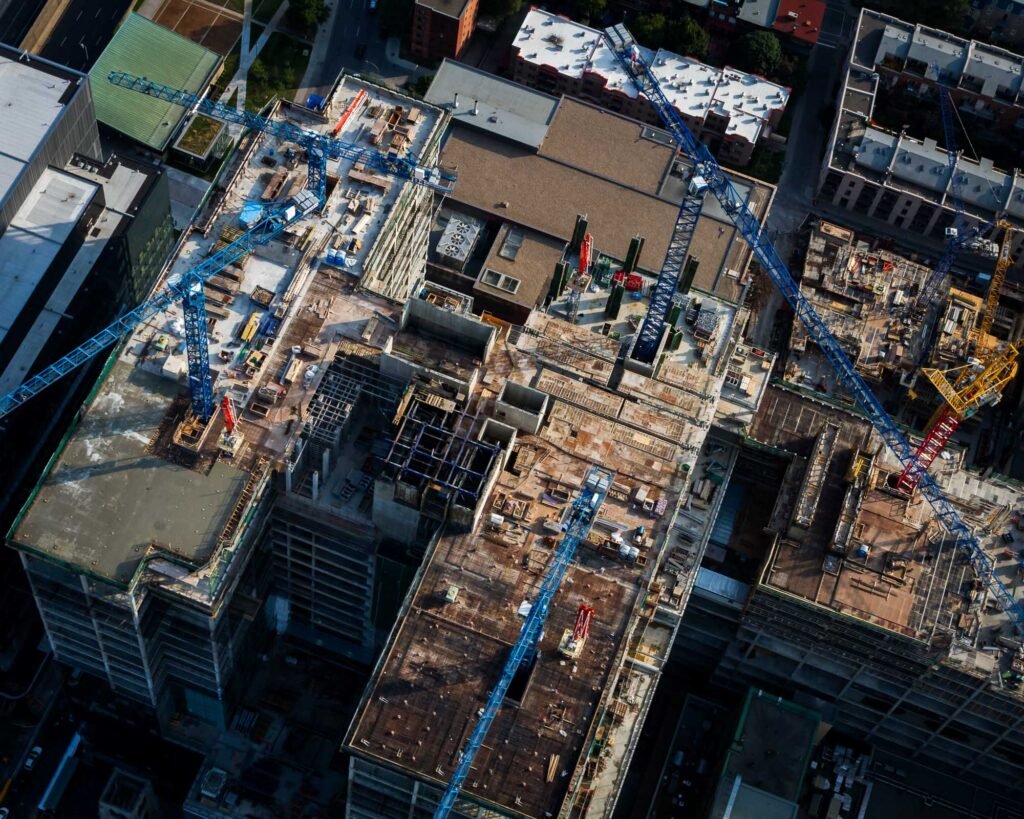 photographe de chantier-21 Photographie aérienne par drone construction commerciale